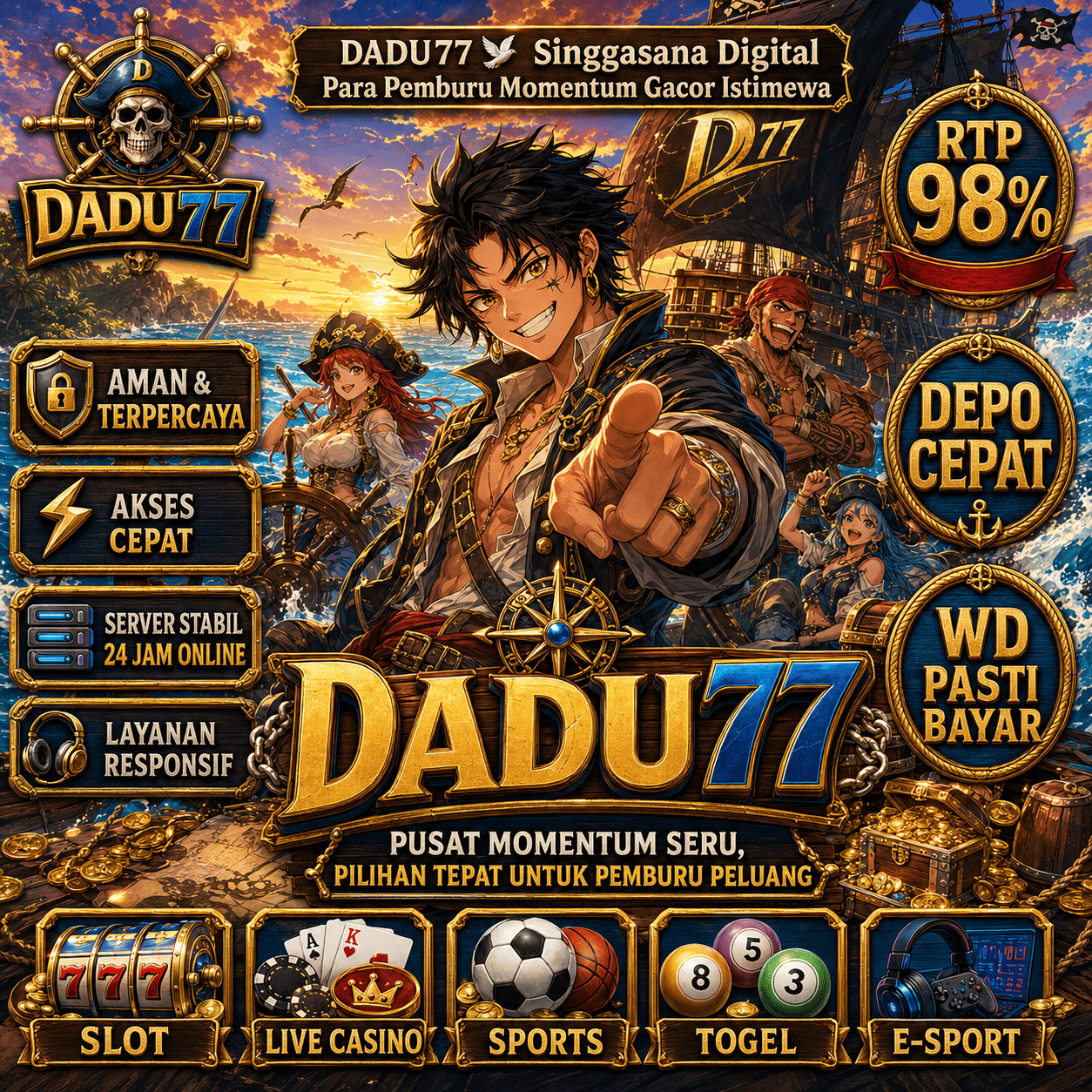 DADU77 🕊️ Singgasana Digital Para Pemburu Momentum Gacor Istimewa